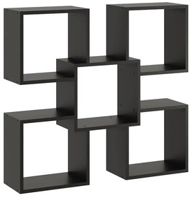 Czarna Minimalistyczna Półka Ścienna W2-L12