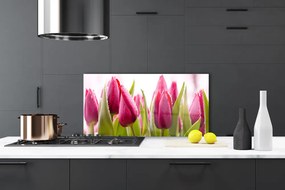 Szkło Dekoracyjne do Kuchni Wiosenne Pole Tulipanów