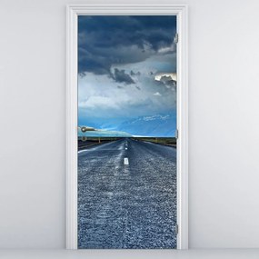 Fototapeta na drzwi - Droga w burzy (95x205cm)