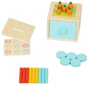 Tooky toy box pudełko xxl montessori edukacyjne 7w1 sensoryczne 16-18 mies.