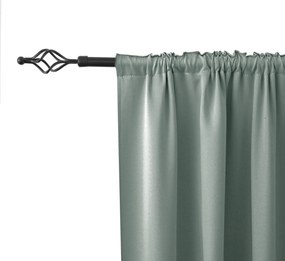 Zasłona OXFORD 140x270 cm, szarozielony Zawieszanie: Taśma z wiązaniami