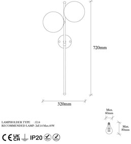 Kinkiet w kolorze złota Fazli – Opviq lights