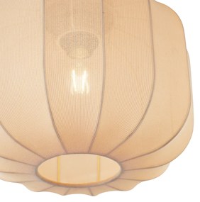 Lampa sufitowa Japandi złota z beżowym kloszem - PluniJapandi Oswietlenie wewnetrzne