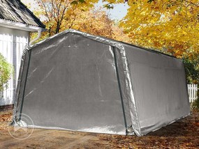 TOOLPORT 3,3x6,2m, Plandeka PE, Namiot garażowy, szary - (8065)