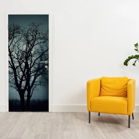 Fototapeta na drzwi - Drzewo w zaćmieniu (95x205cm)