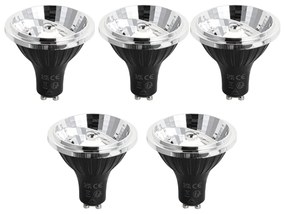 Zestaw 5 ściemnialnych żarówek LED GU10 70mm 6,5W 600 lm 4000K