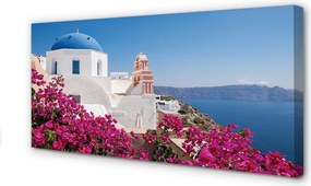 Obraz na płótnie Kwiatowy Zakątek nad Morzem