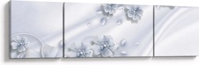 Obraz - kwiatowy wzór (170x50 cm)