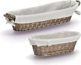 Wiklinowy koszyk na chleb, 49 x 14 x 10 cm