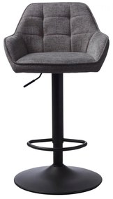 Ciemnoszary hoker z regulowaną wysokością Nolan – Unique Furniture
