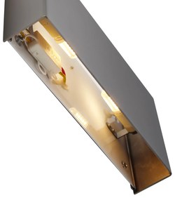 Nowoczesny Kinkiet / Lampa scienna Gunmetal 2-źródła światła - Otan Nowoczesny Oswietlenie wewnetrzne