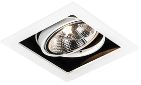 Nowoczesny reflektor wpuszczany biały 18 cm regulowany - Artemis 111 Nowoczesny Oswietlenie wewnetrzne