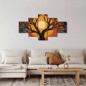 Obraz - Słońce w koronie drzewa życia (125x70 cm)