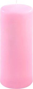 Zestaw słupkowych świec, 25 cm, Ø 10 cm, różowy, 2 sztuki.