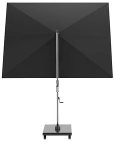 KNIRPS 320 x 320 cm - luksusowy wahadłowy parasol ogrodowy z drążkiem bocznym : Kolor parasola Knirps - Czarny