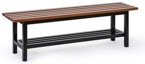 Ławka do szatni SITO, 1500 mm, brązowa
