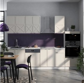 Aneks kuchenny szary/beżowy/biały 300x46x81.6 fame-line