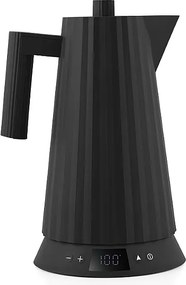 Czajnik Elektryczny Alessi Plissé Czarny 1,7L z Kontrolą Temperatury i Obrotową Podstawką 360°