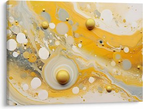Obraz - Abstrakcyjne tło ze złotą dekoracją (70x50 cm)