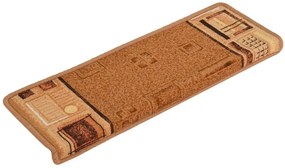 Zestaw 15 klasycznych beżowych nakładek na schody N3-W58