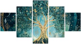 Obraz – Drzewo życia we wszechświecie (125x70 cm)