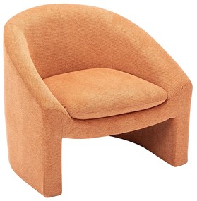 Fotel z terakotową tapicerką - OSSANA