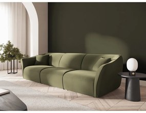 Zielona aksamitna sofa 292 cm Tokyo – Cosmopolitan Design