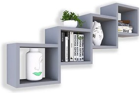 Szara nowoczesna półka wisząca N2-C49