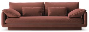 Różowa aksamitna sofa 220 cm Torino – Micadoni