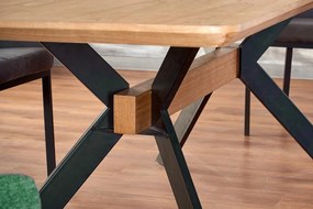 Loftowy stół rozkładany z fornirowanym blatem Bacardi