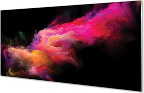 Panel szklany do Kuchni Różowa Geometria Fraktalna