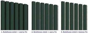 Akustyczne panele lamelowe 2 szt. butelkowa zieleń K1-K83