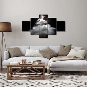 Obraz kwiatu lotosu (125x70 cm)