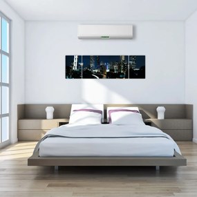 Obraz nocnej metropolii (170x50 cm)