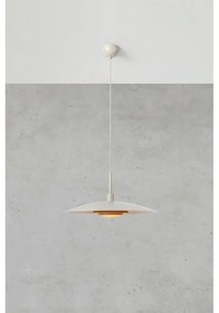 Beżowa lampa wisząca z metalowym kloszem ø 57 cm Piny – Markslöjd