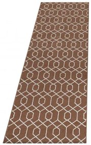 Dywan nowoczesny Efor geometria ceglany 80 cm x 250 cm