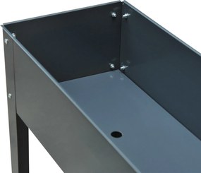 Outsunny metalowa donica wysoka na zioła kwiaty rośliny z odpływem i nogami trwała i elegancka | Aosom PL