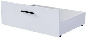 Biała modułowa szuflada pod łóżko F7-E90