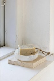 Kremowa szklana mydelniczka Opal – Mette Ditmer Denmark