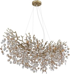 Globo 64138H3G - Żyrandol na linkach QUEENA 10xE14/40W/230V złoty