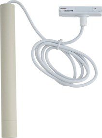 Nowoczesna lampa wisząca beżowa z białym do systemu szynowego 1-fazowego - Iconic Frini