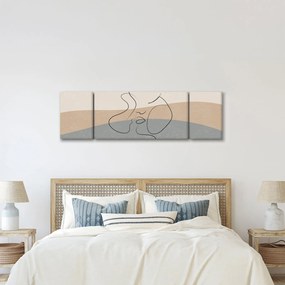 Obraz - Line art kiss (170x50 cm)