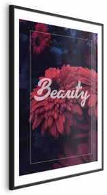 Plakat Beauty 29,7x42 cm z ramą czarną z marginesem ARTGEIST B