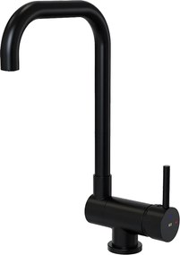 New Oslo czarna bateria zlewozmywakowa z wyciąganą wylewką - Essebagno