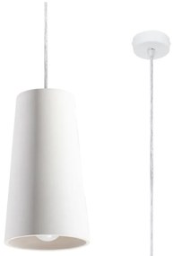 Biała ceramiczna lampa wisząca Nice Lamps Armica