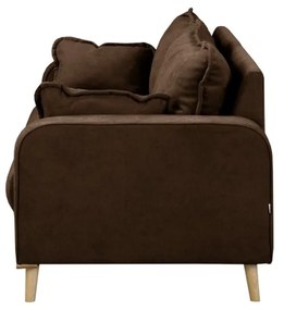 Ciemnobrązowa sofa 193 cm Beata – Ropez