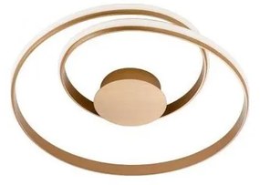 Redo 01-1887-LED Ściemnialna lampa sufitowa TORSION LED/29W/230V średnica 55 cm brązowa