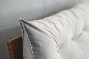 Poduszka na zagłówek PILLOW CHIC VELVET 180 szara SKANDICA