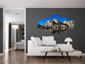 Obraz odbicia skał (125x70 cm)