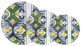 18-częściowy zestaw ceramicznych naczyń Villa Altachiara Taormina